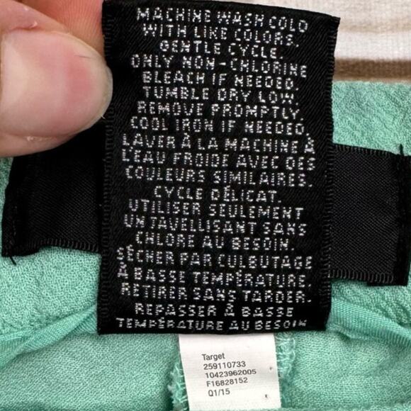 Mossimo Mint Green Pleated Short Shorts Size XL - Picture 7 of 7